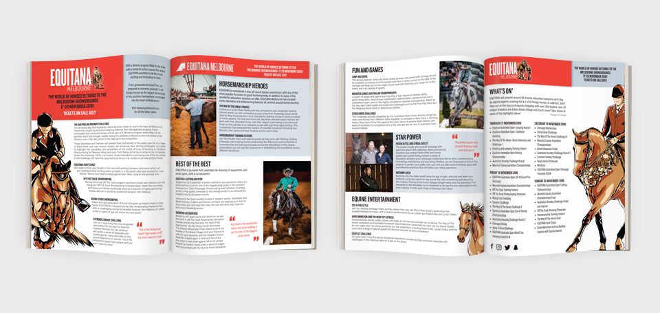 Editorial spreads for Newmarket Magazine
